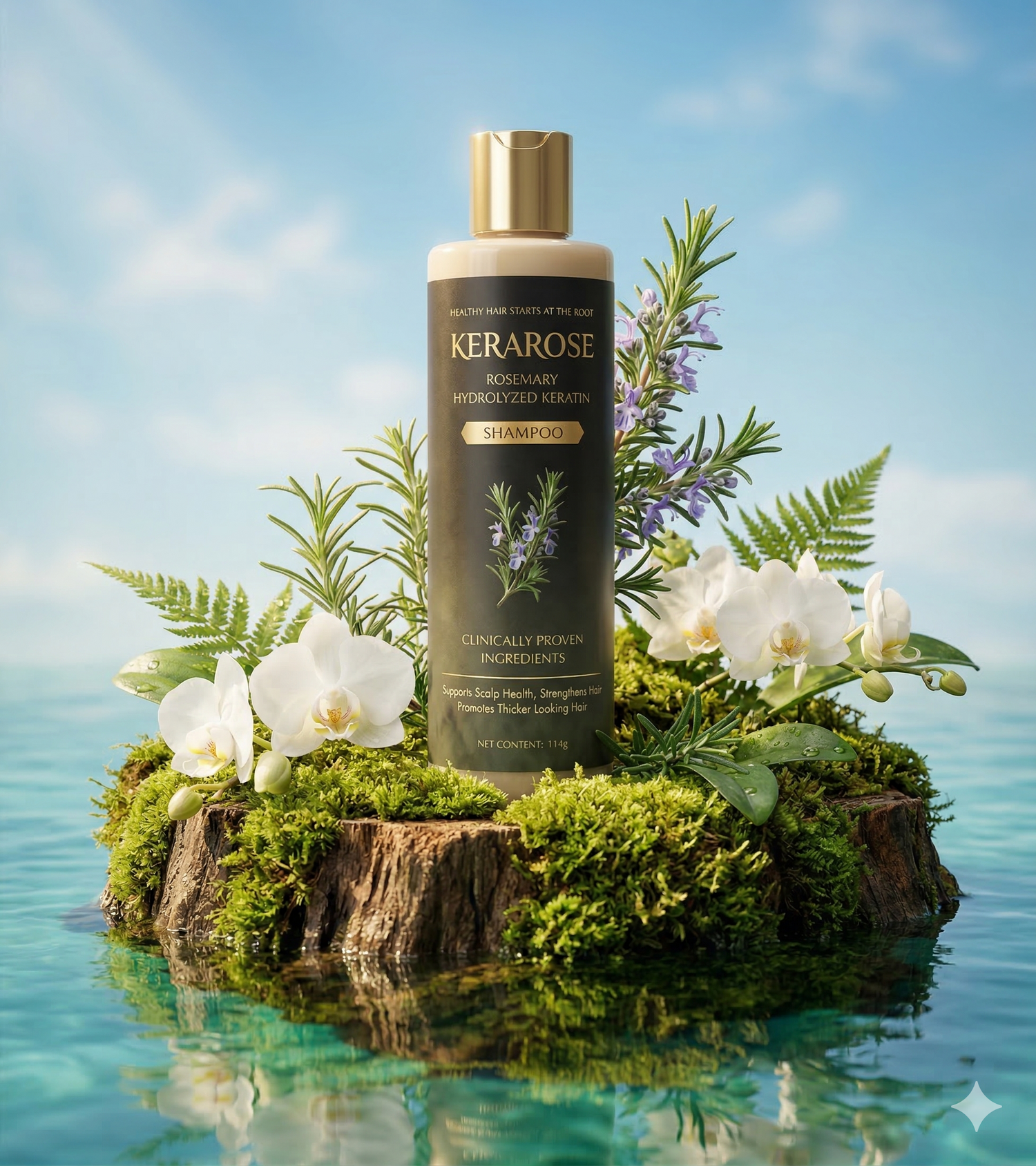 Kerarose Rosemary Hydrolyzed Keratin Shampoo