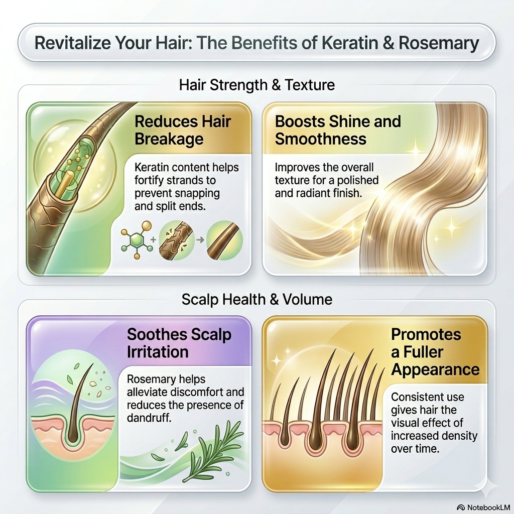 Kerarose Rosemary Hydrolyzed Keratin Shampoo